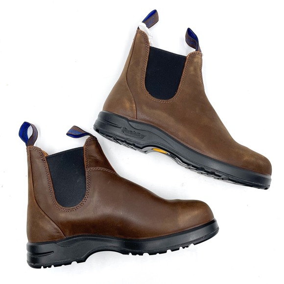 Blundstone 2250 Chelsea Boots Thermal Brown Leather Elastic Pull On Ankle Sz 8.5 - Picture 5 of 10